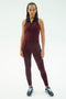Amber Airweight High Waist 7/8 - Dark Cherry/Indigo