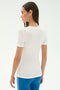 Louise Rib Short Sleeve - White