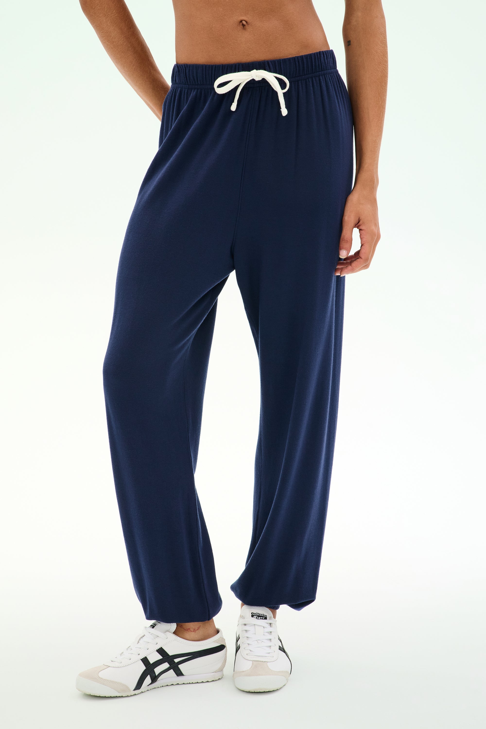 Andie Oversized Fleece Sweatpant - Indigo – SPLITS59