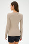 Louise Rib Long Sleeve - Latte