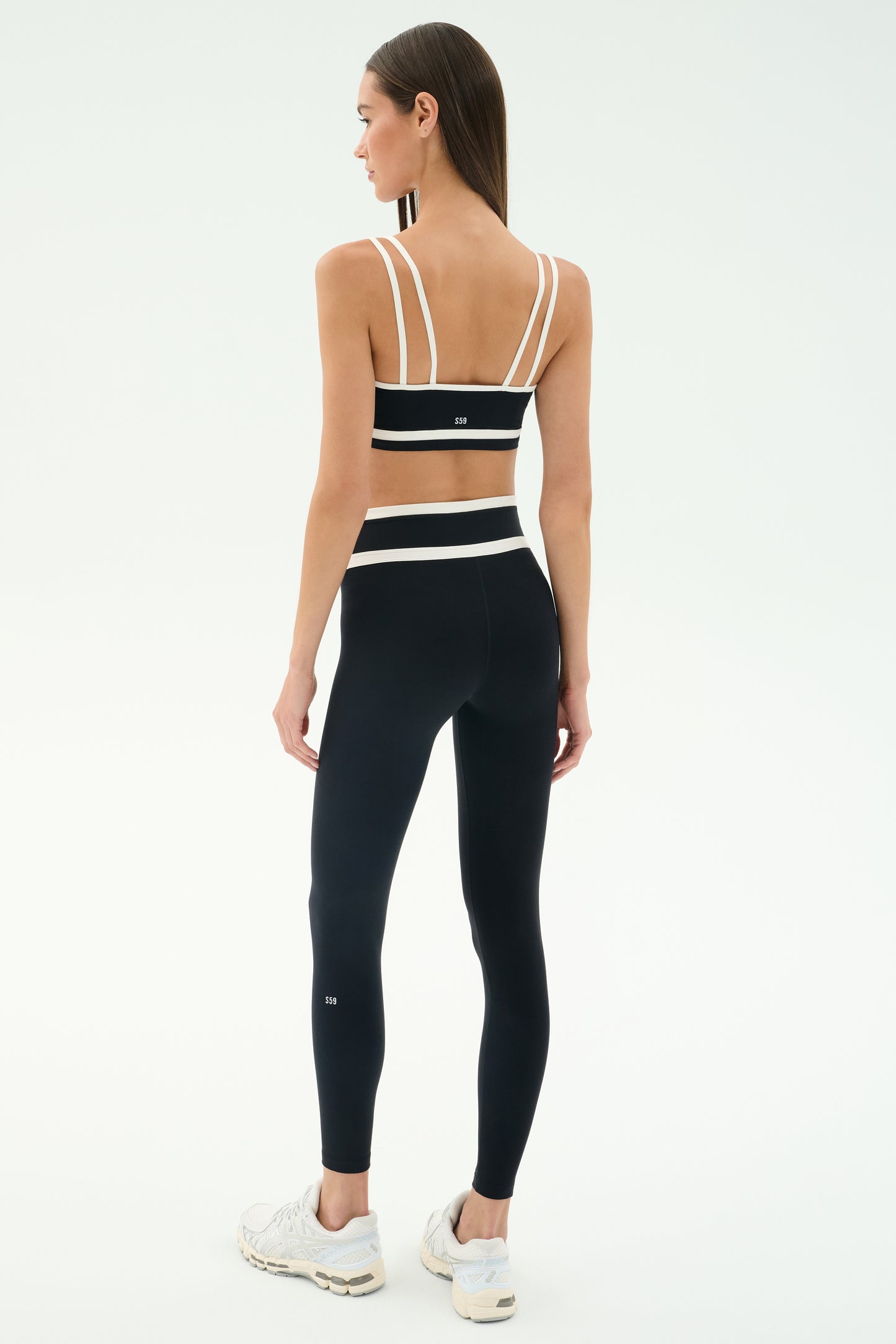 Eva Rigor Double Strap Bra - Black/White