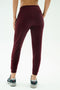 Airweight Jogger 7/8 with Piping - Dark Cherry/Indigo
