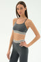 Cali Active Rib Bra - Heather Grey