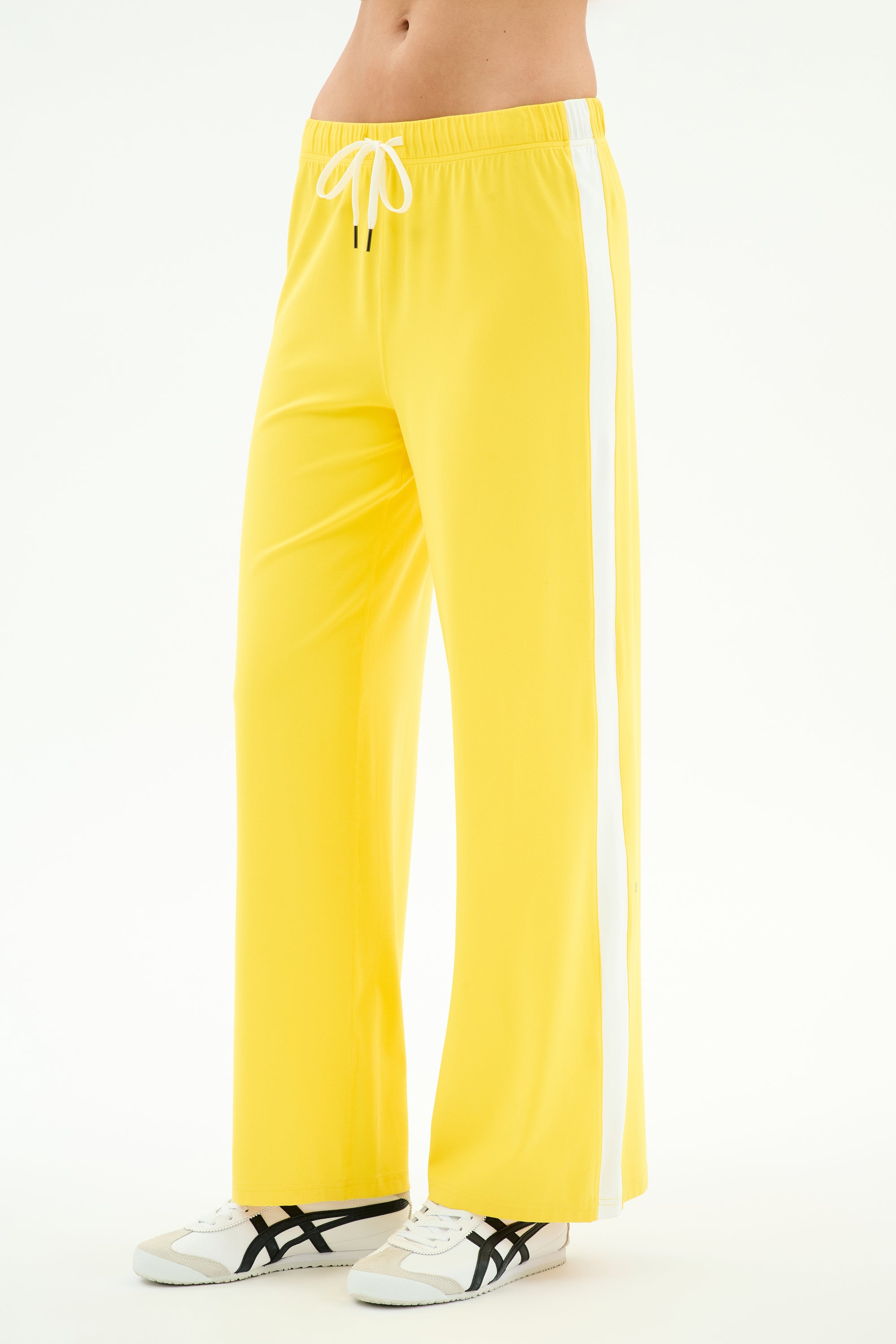 Willow Airweight Wide Leg - Bright Yellow/White – SPLITS59