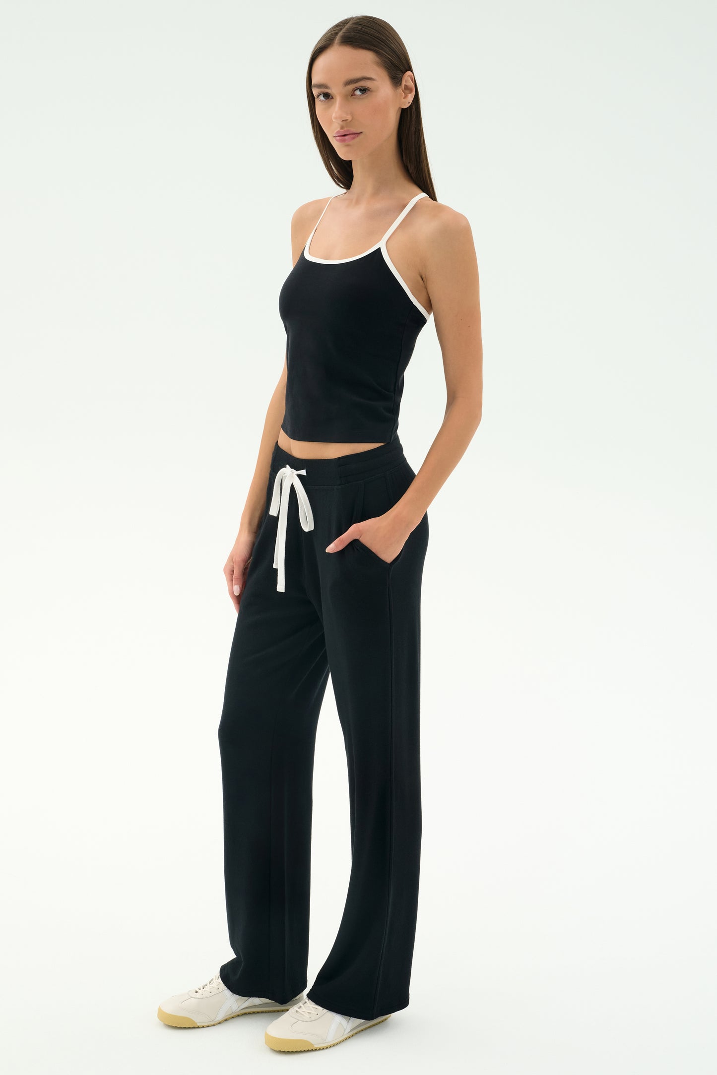 Raven Fleece Full Length Sweatpant - Black