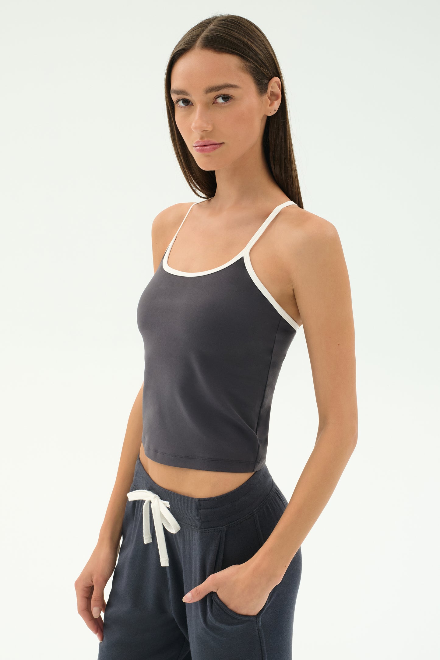 Airweight Tank - Graphite/White