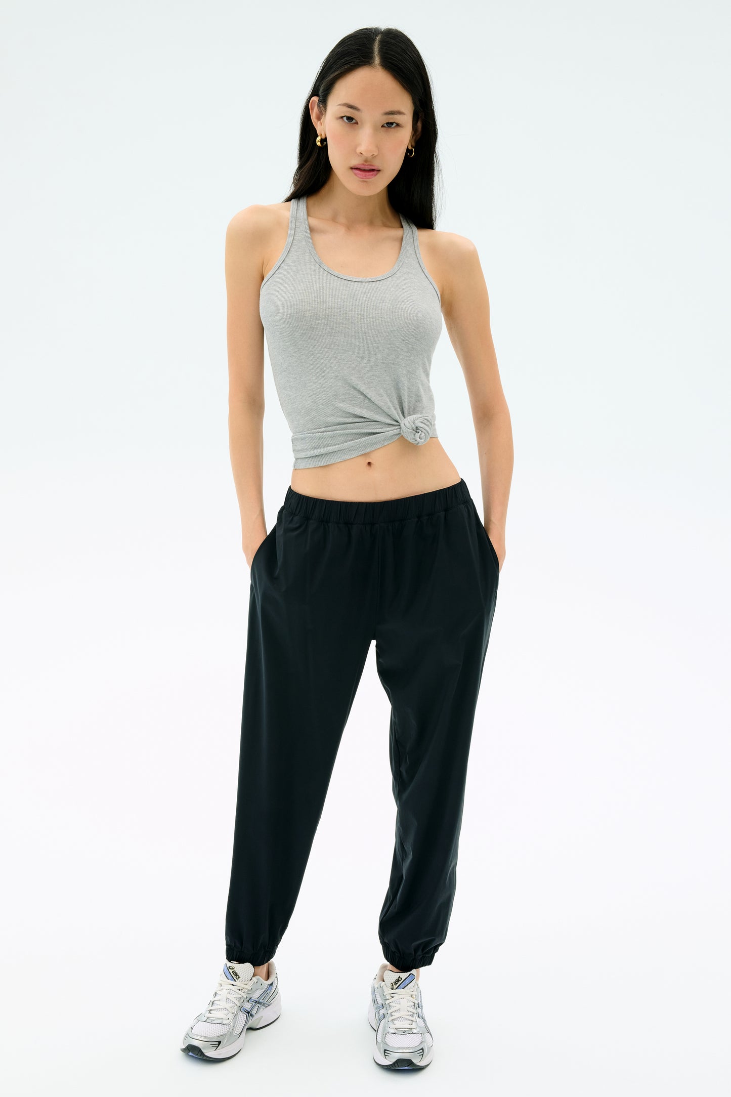 Ashby Rib Tank - Lt. Heather Grey