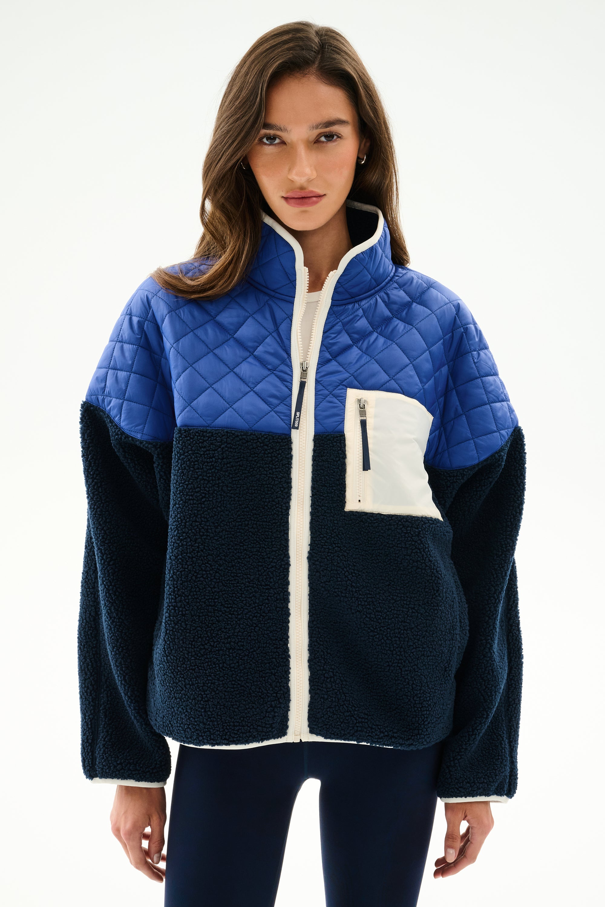 Skylar Sherpa Jacket - Indigo/Cobalt