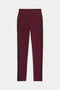 SPLITS59 Amber Airweight High Waist 7/8 leggings in maroon with black side stripes, shown flat on a white background.
