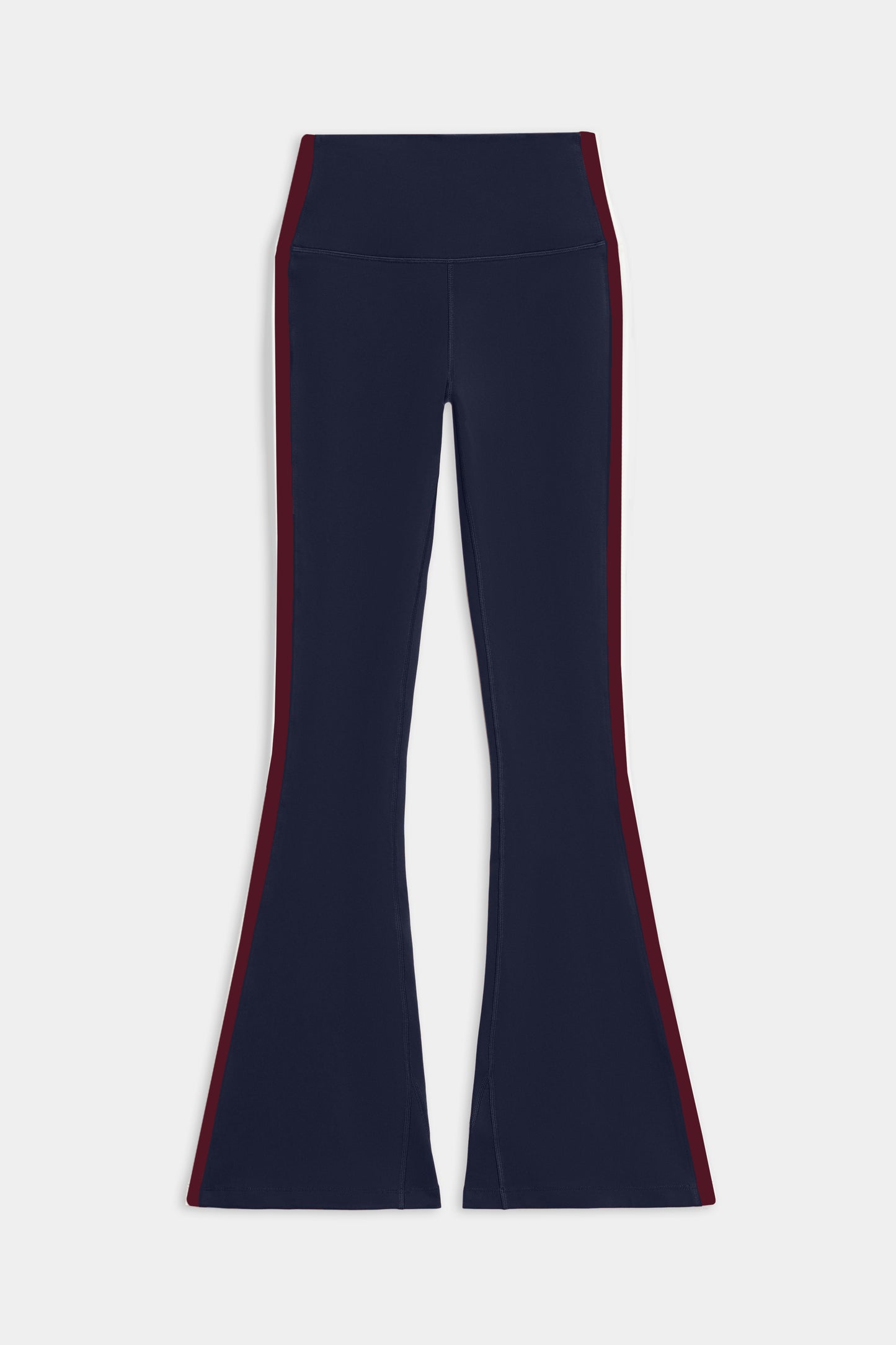 Raquel High Waist Flared Legging - Indigo/Dark Cherry