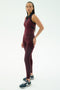 Amber Airweight High Waist 7/8 - Dark Cherry/Indigo