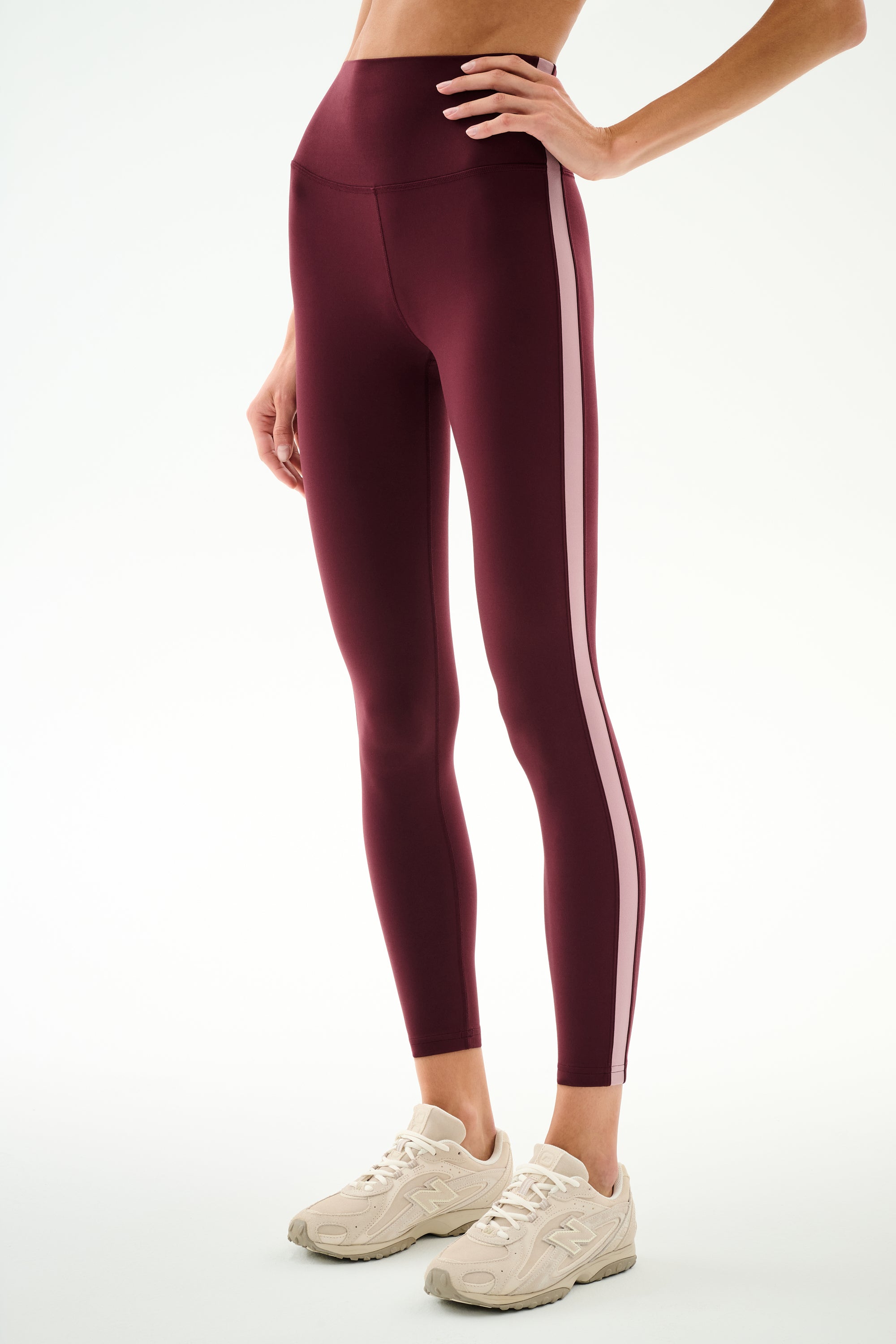 Clare High Waist Rigor 7/8 - Dark Cherry/Blush