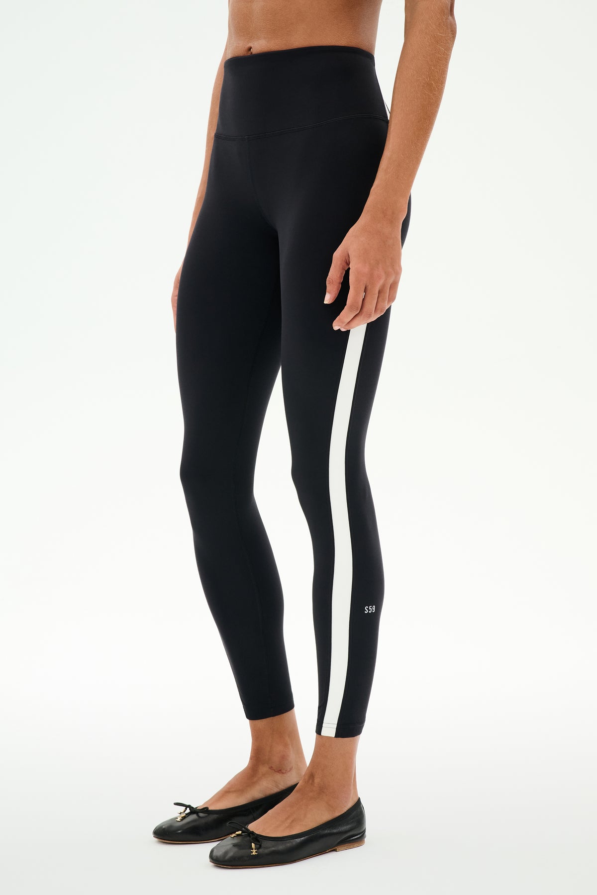 Miles High Waist Rigor 7 8 Black White