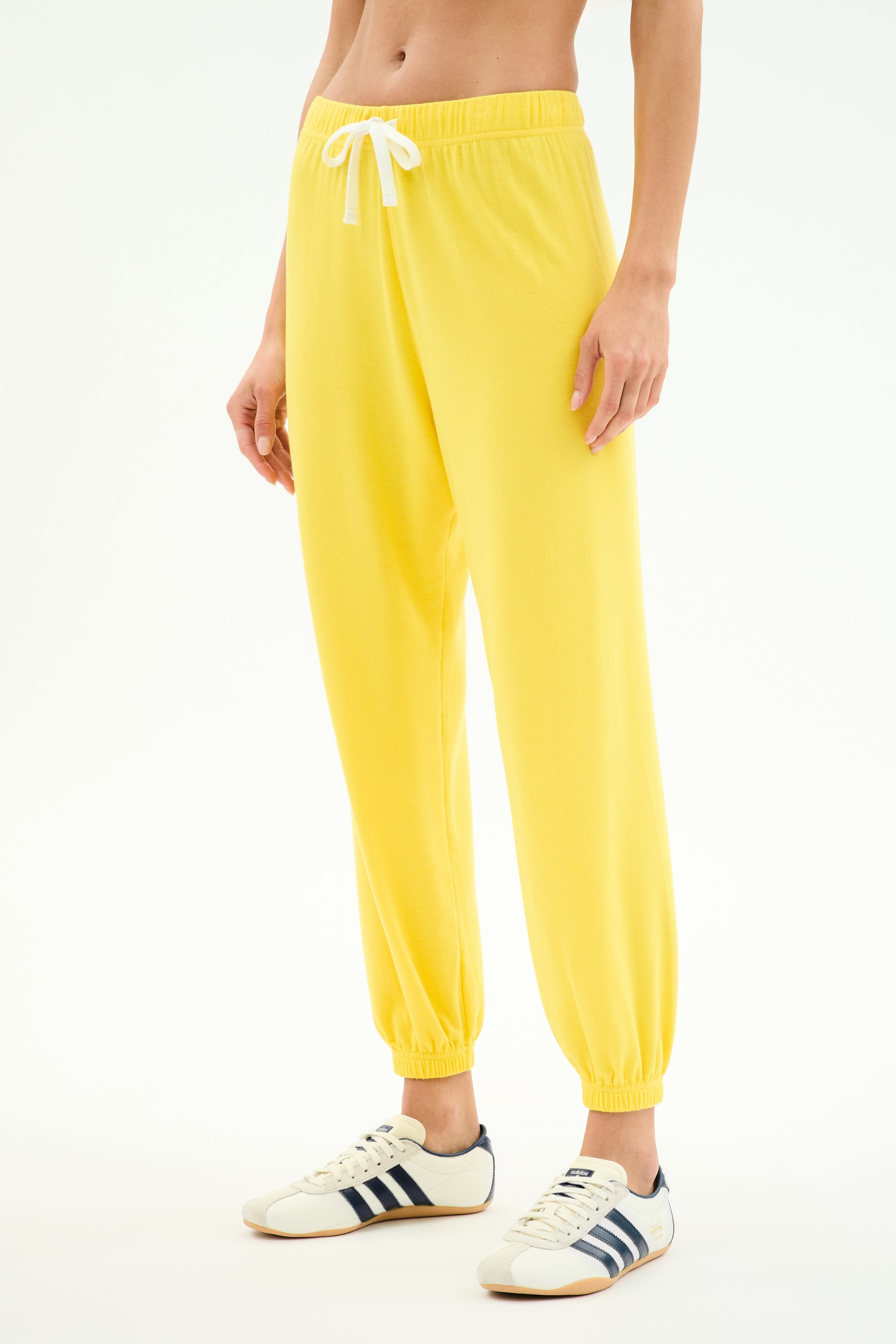 Andie Oversized Fleece Sweatpant - Bright Yellow – SPLITS59