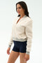 Willa Sherpa Jacket -  Creme