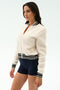 Willa Sherpa Jacket -  Creme