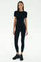 Louise Rib Short Sleeve - Black