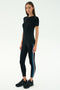 Louise Rib Short Sleeve - Black