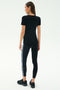 Louise Rib Short Sleeve - Black