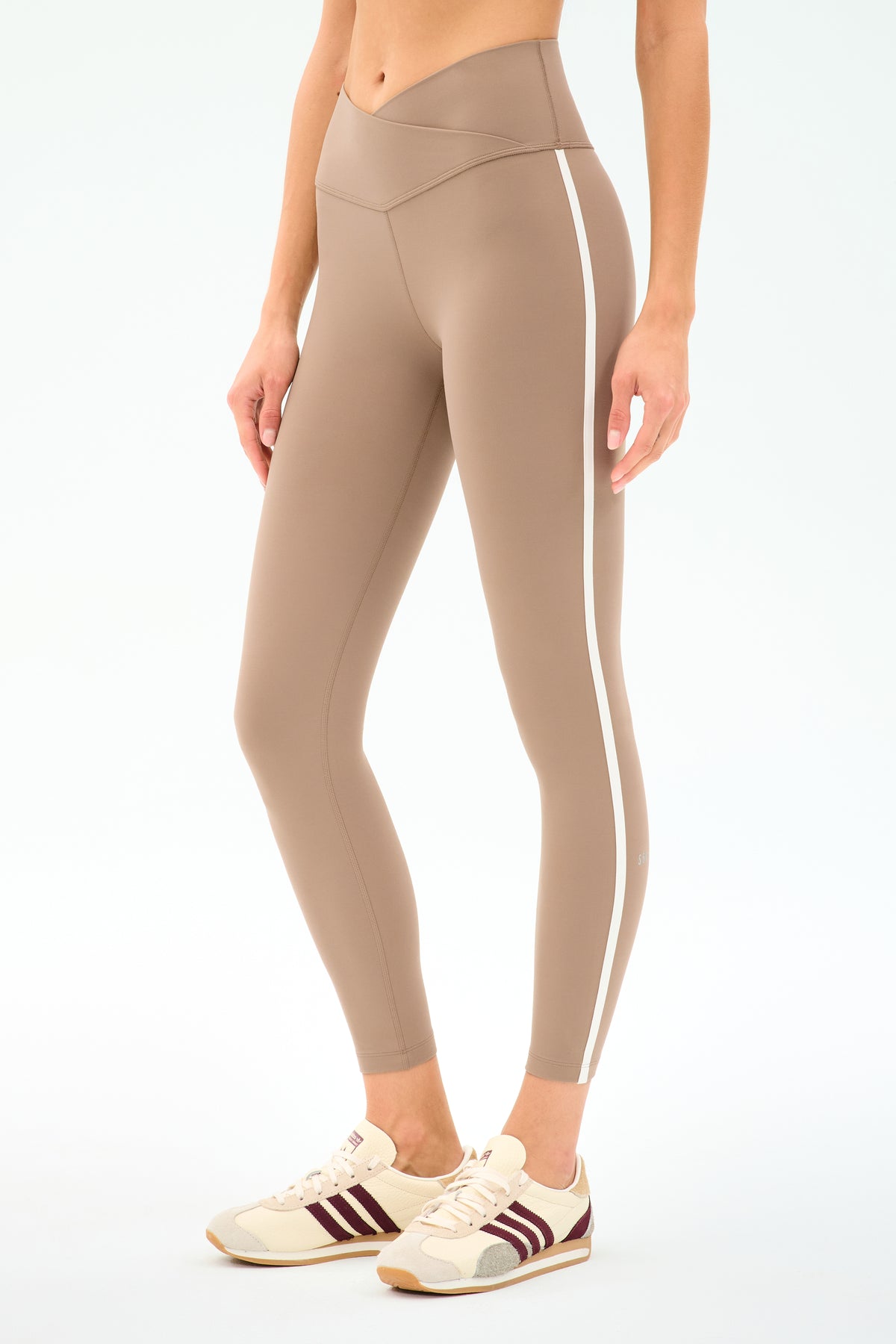 Mia Rigor Legging w Stripe Latte White