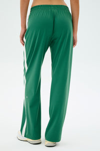 Maxie Rigor Track Pant - Arugula/White