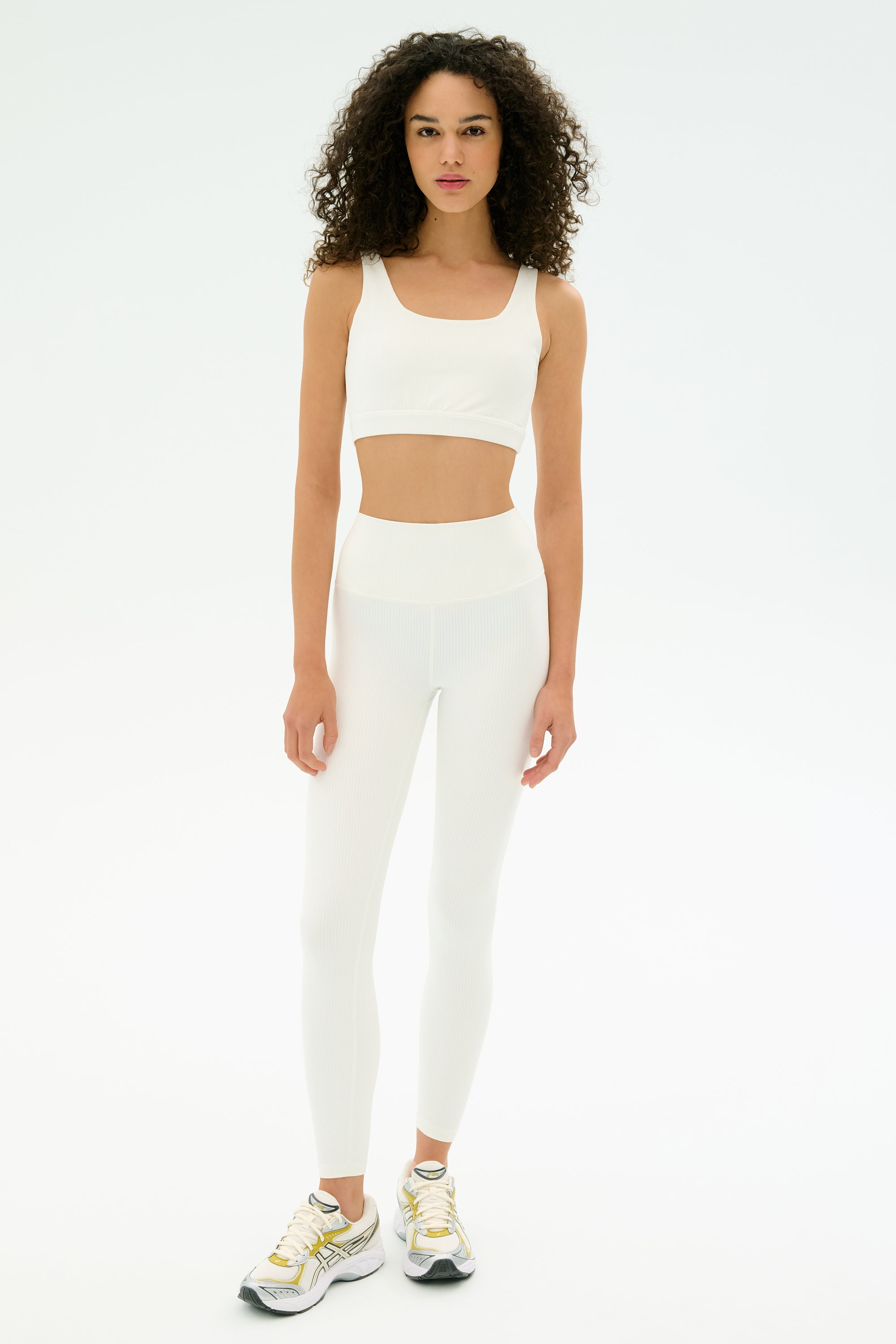 Airweight Rib High Waist 7/8 - White