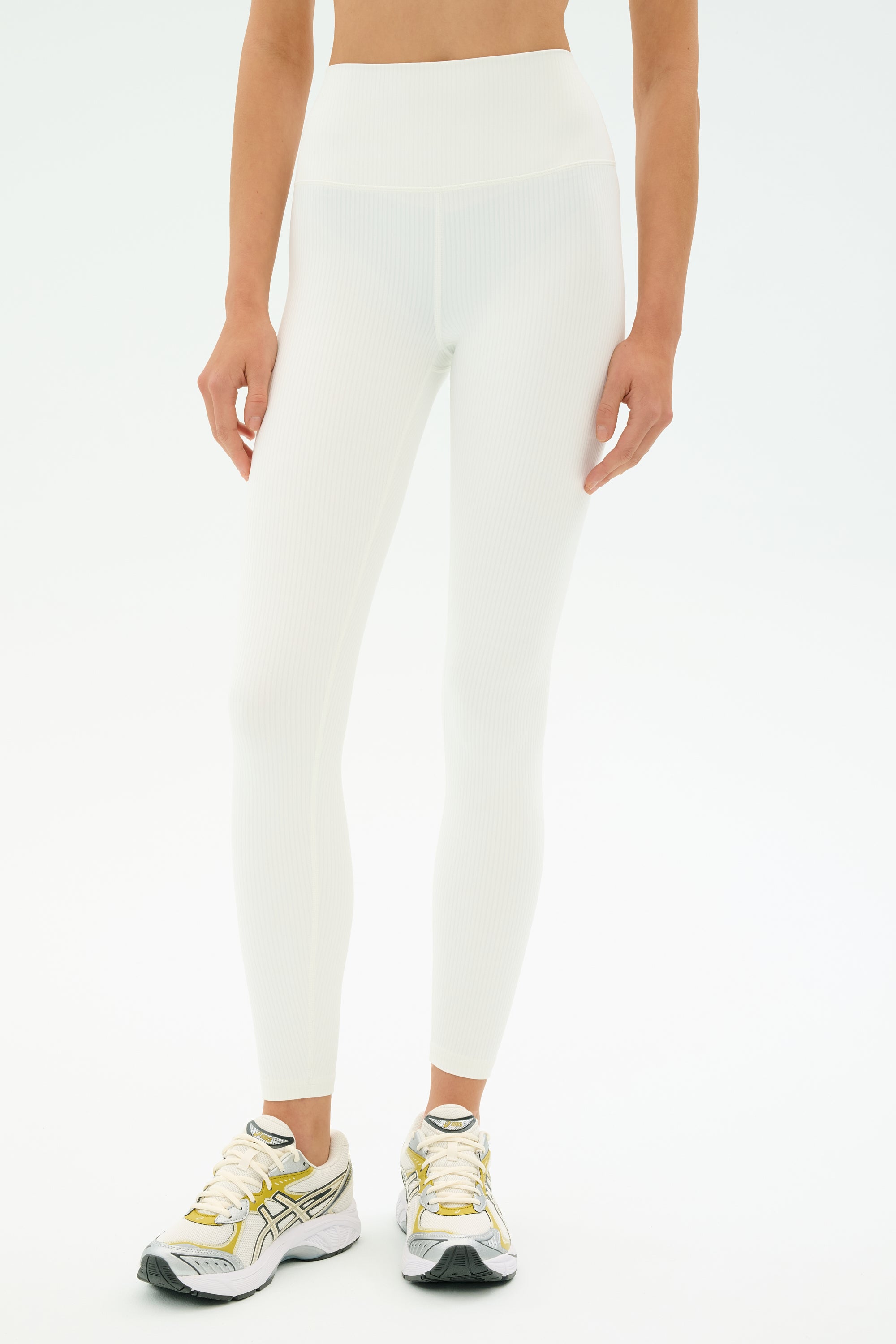 Airweight Rib High Waist 7/8 - White