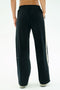 Luca Airweight Trouser with Stripe - Black/White