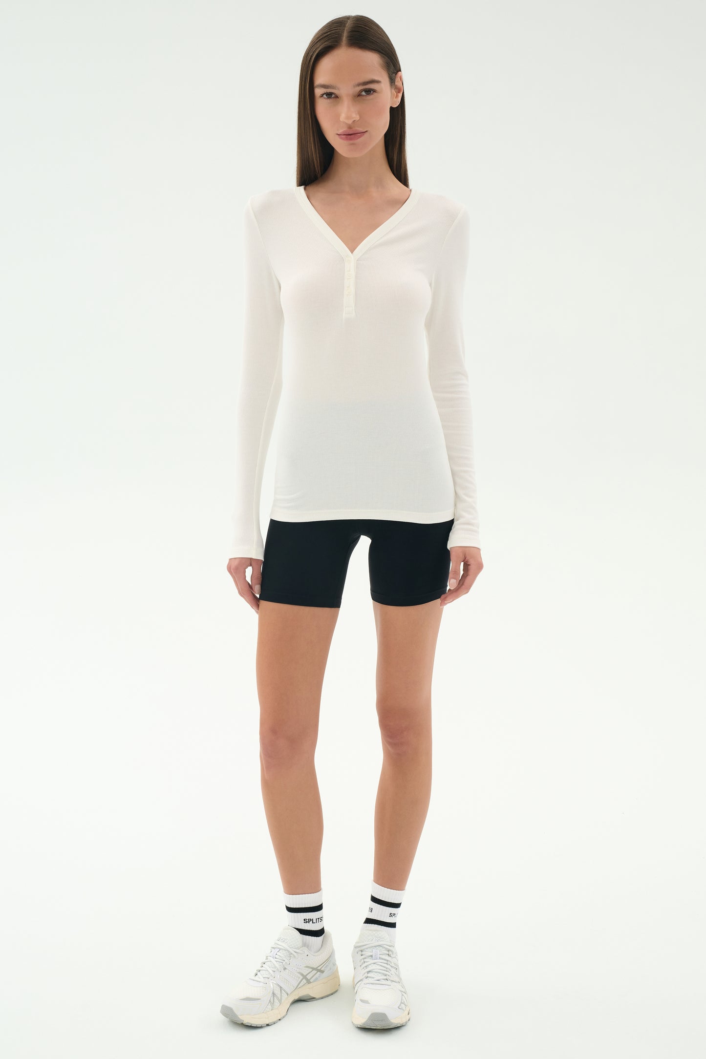 Louise Rib Henley - White