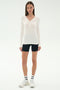 Louise Rib Henley - White