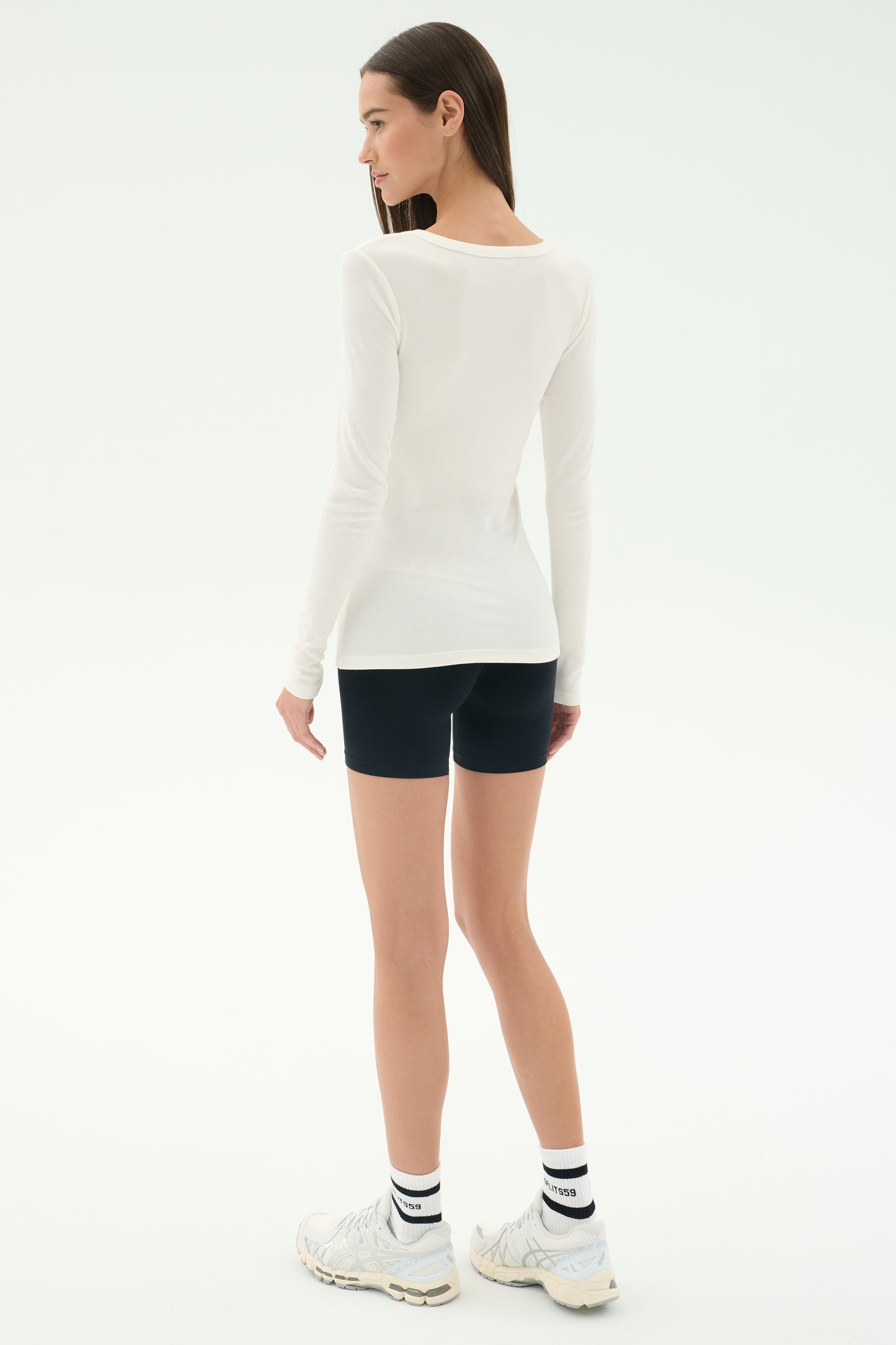 Louise Rib Henley - White