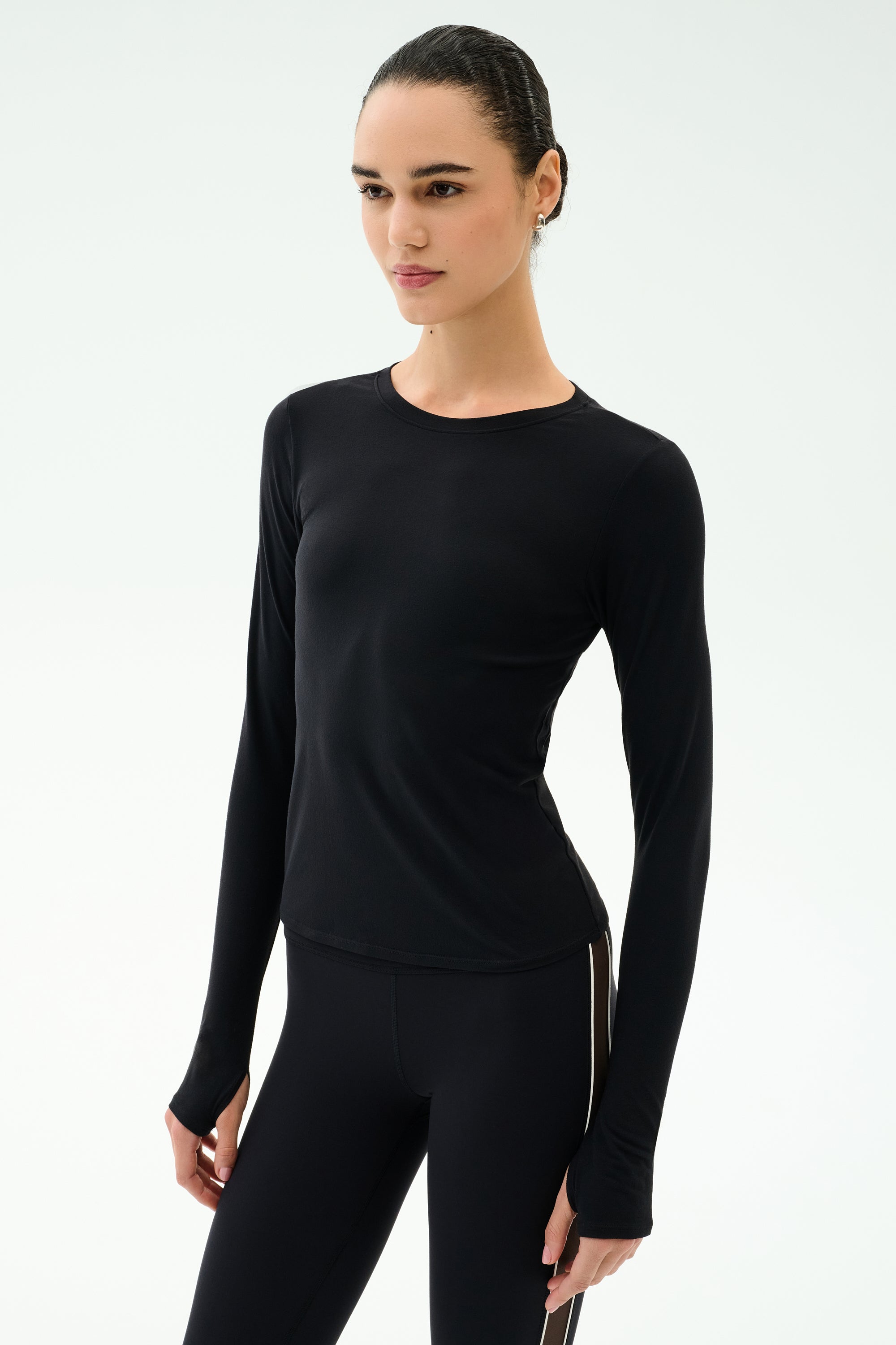 Airweight Lite Long Sleeve Waist Length - Black