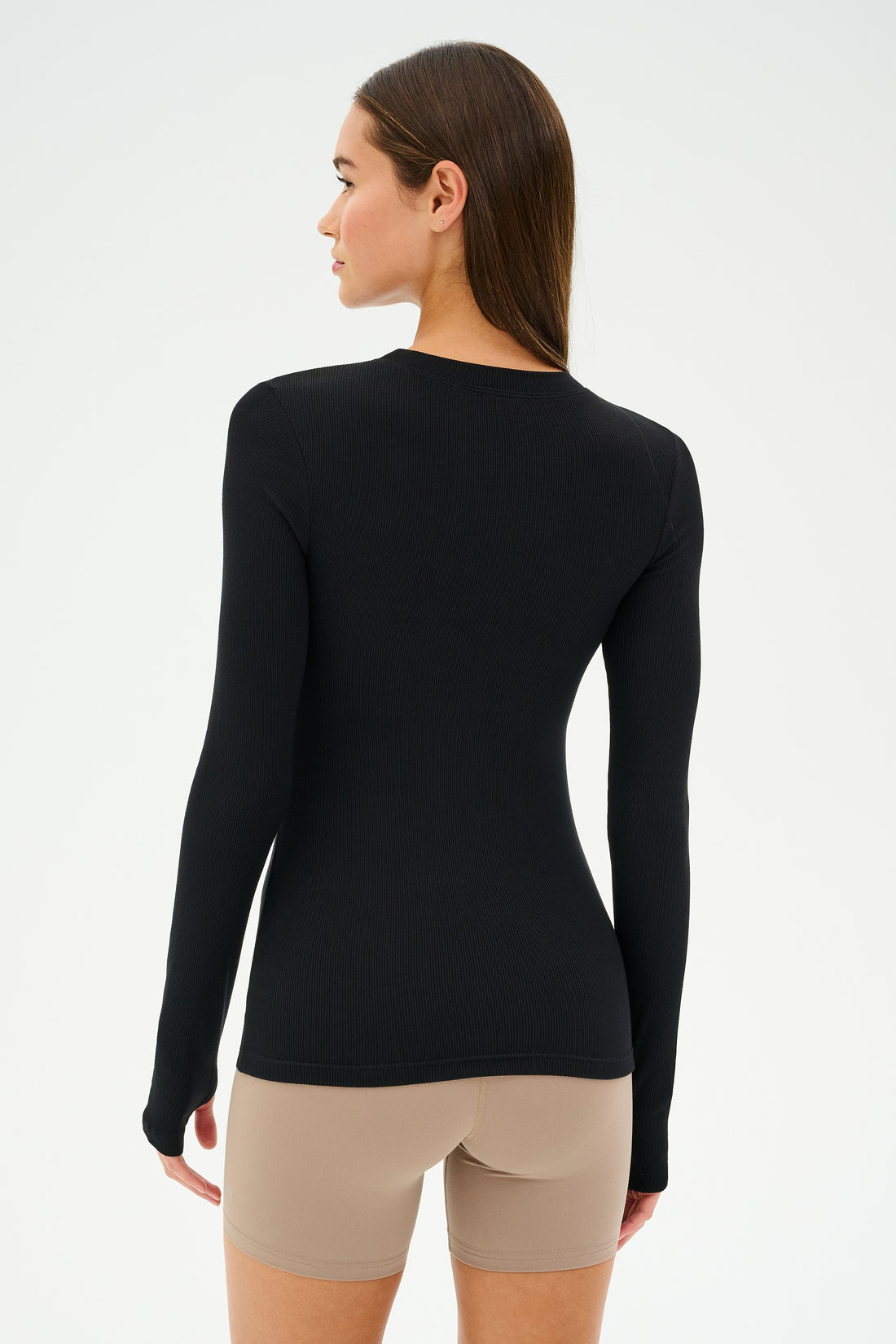 Louise Rib Long Sleeve - White