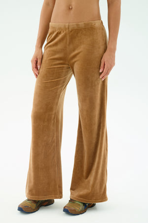 Joy Velour Pant - Honey – SPLITS59