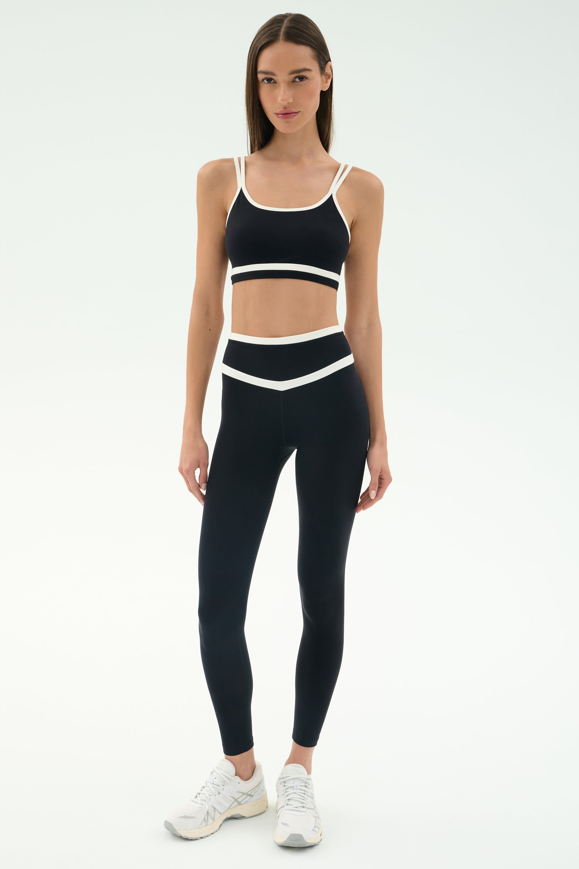 Mason High Waist Rigor Full Length - Black/White