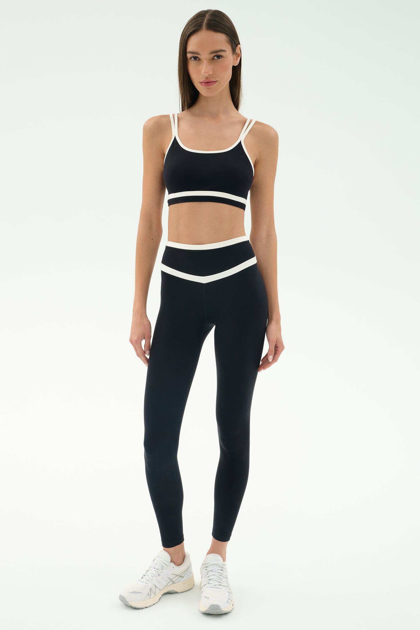 Eva Rigor Double Strap Bra - Black/White