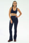 Raquel High Waist Flared Legging - Indigo/Dark Cherry
