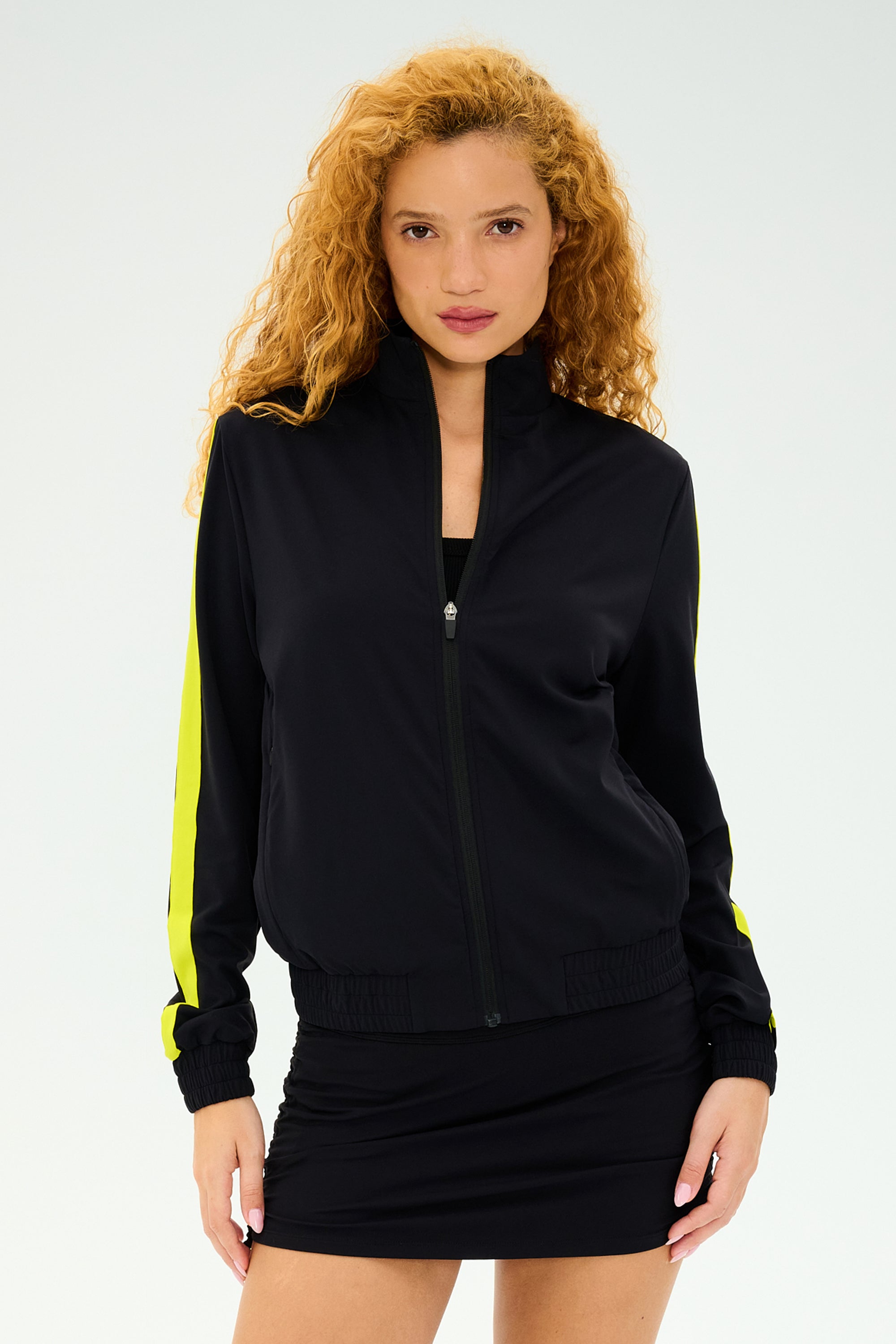 Max Rigor Track Jacket - Black/Chartreuse