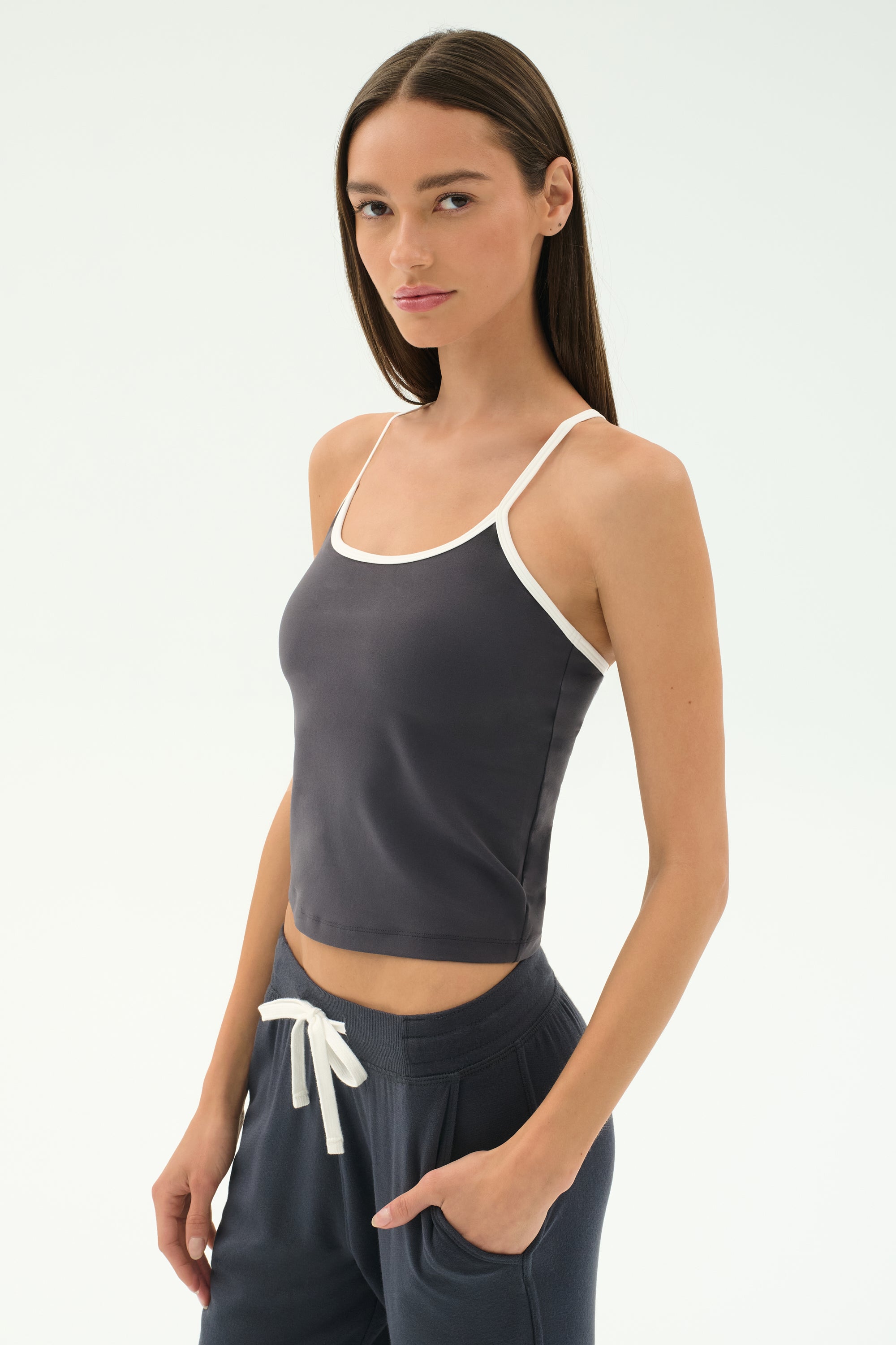 Airweight Tank - Graphite/White