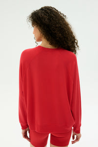 Andie Oversized Fleece Sweatshirt - Riviera