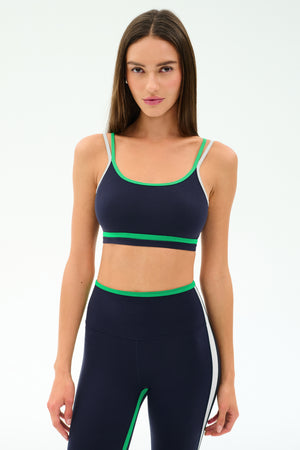 Eva Rigor Double Strap Bra Indigo Spearmint