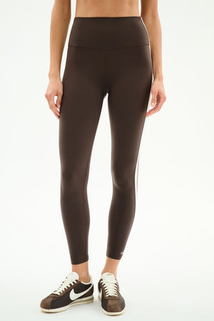 Bianca High Waist Rigor 7/8 - Dark Chocolate/White – SPLITS59