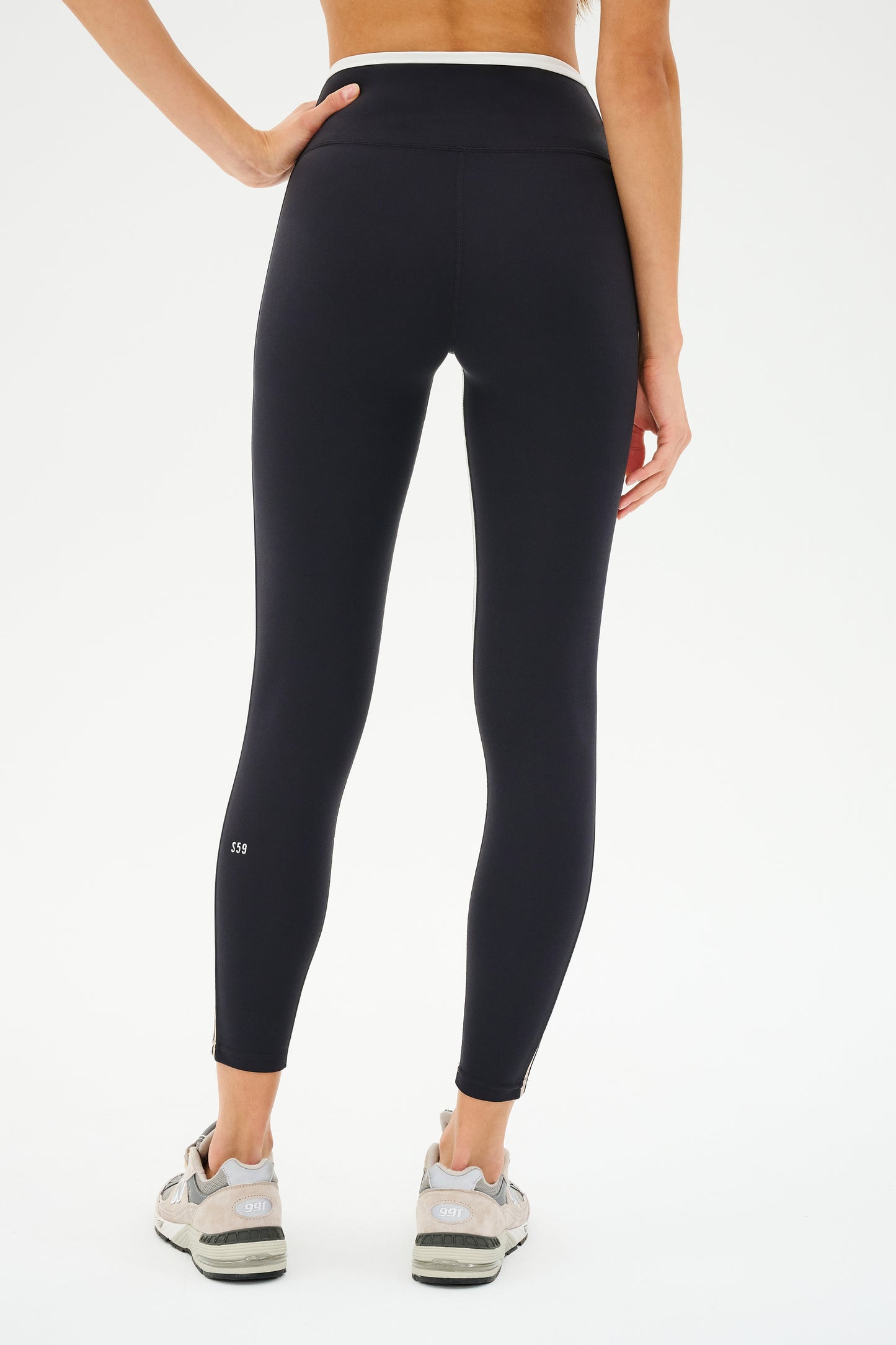 Sam High Waist Rigor 7/8 - Black/Latte – SPLITS59