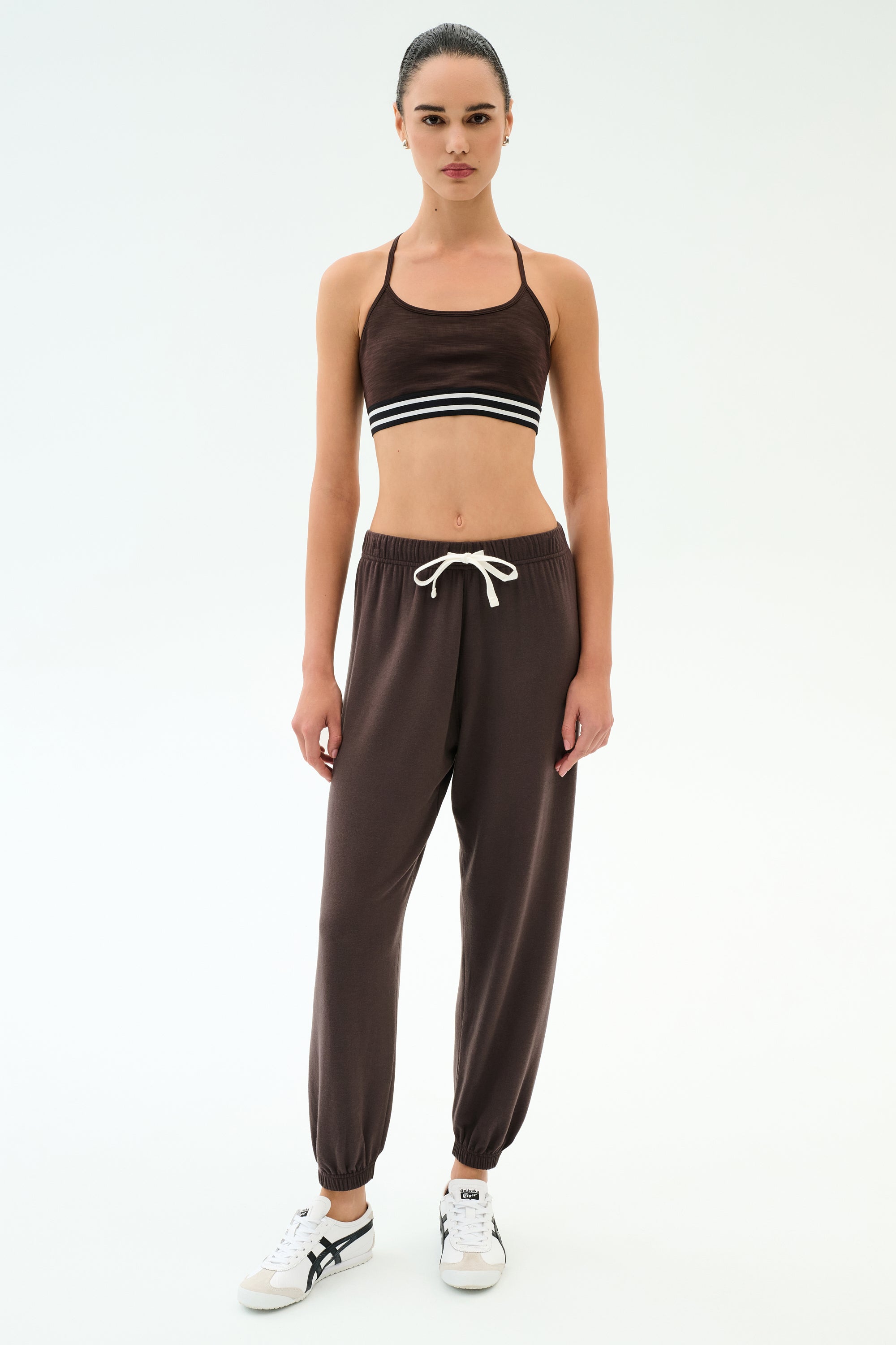Andie Oversized Fleece Sweatpant - Dark Chocolate – SPLITS59