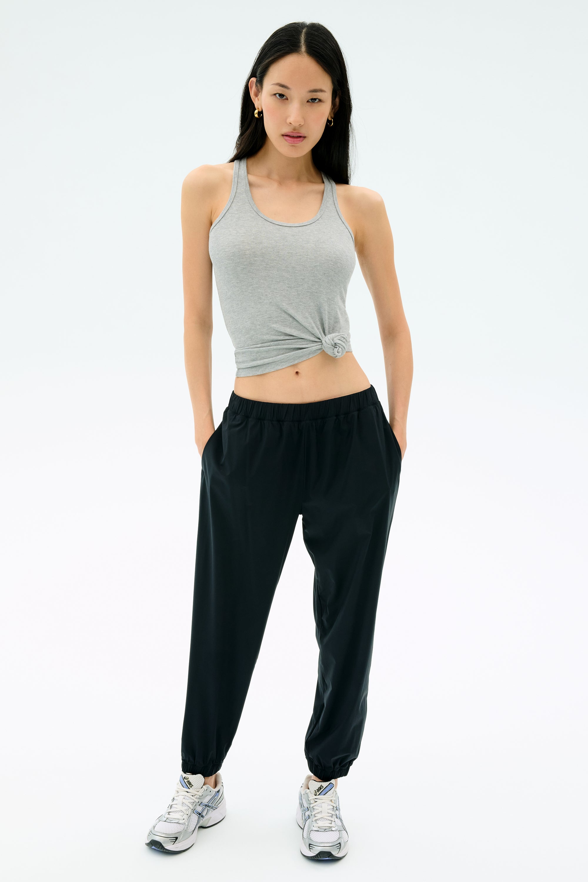 Ashby Rib Tank - Lt. Heather Grey