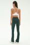 Raquel High Waist Flared Legging - Military/White
