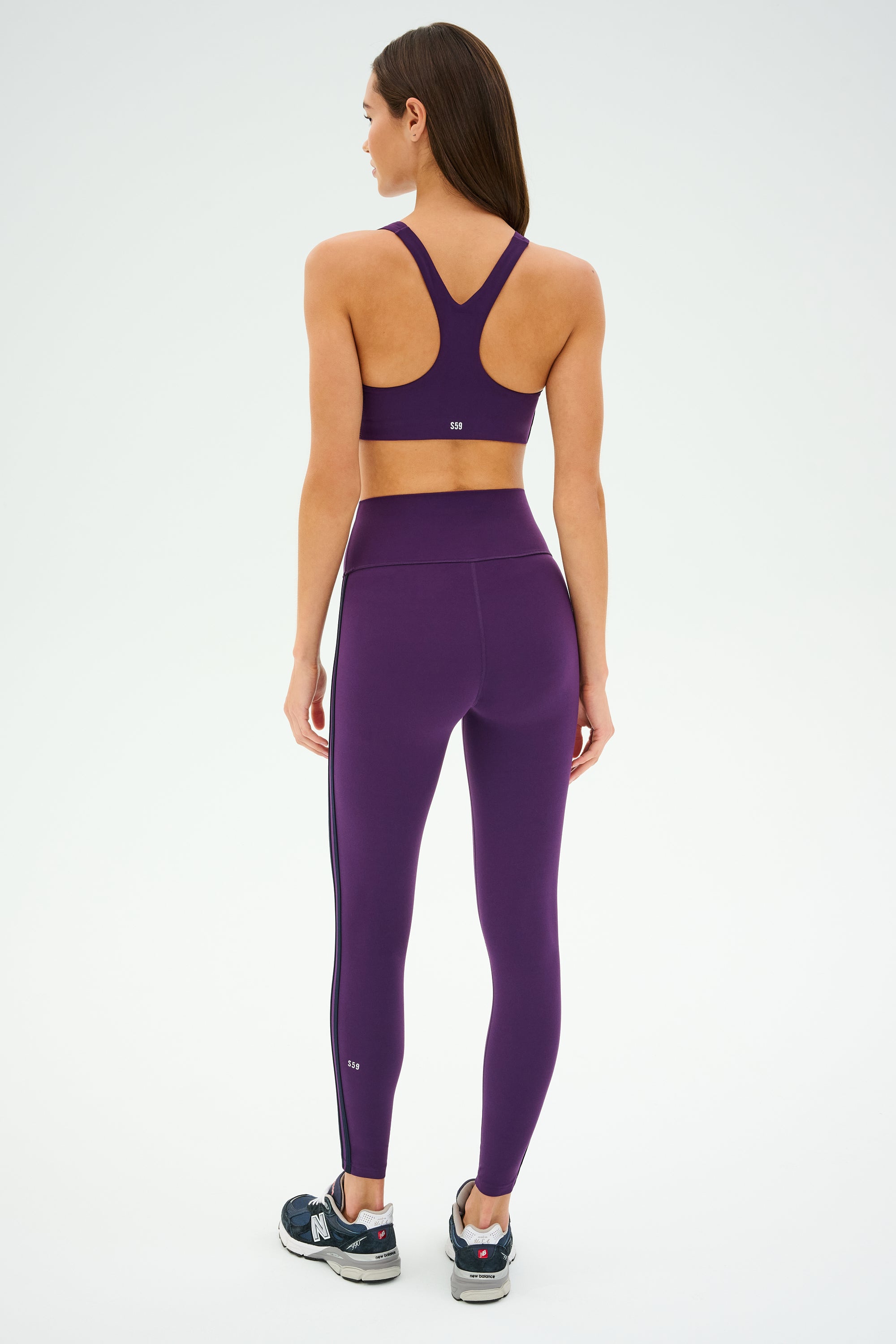 Ella Airweight Bra - Black Currant/Indigo