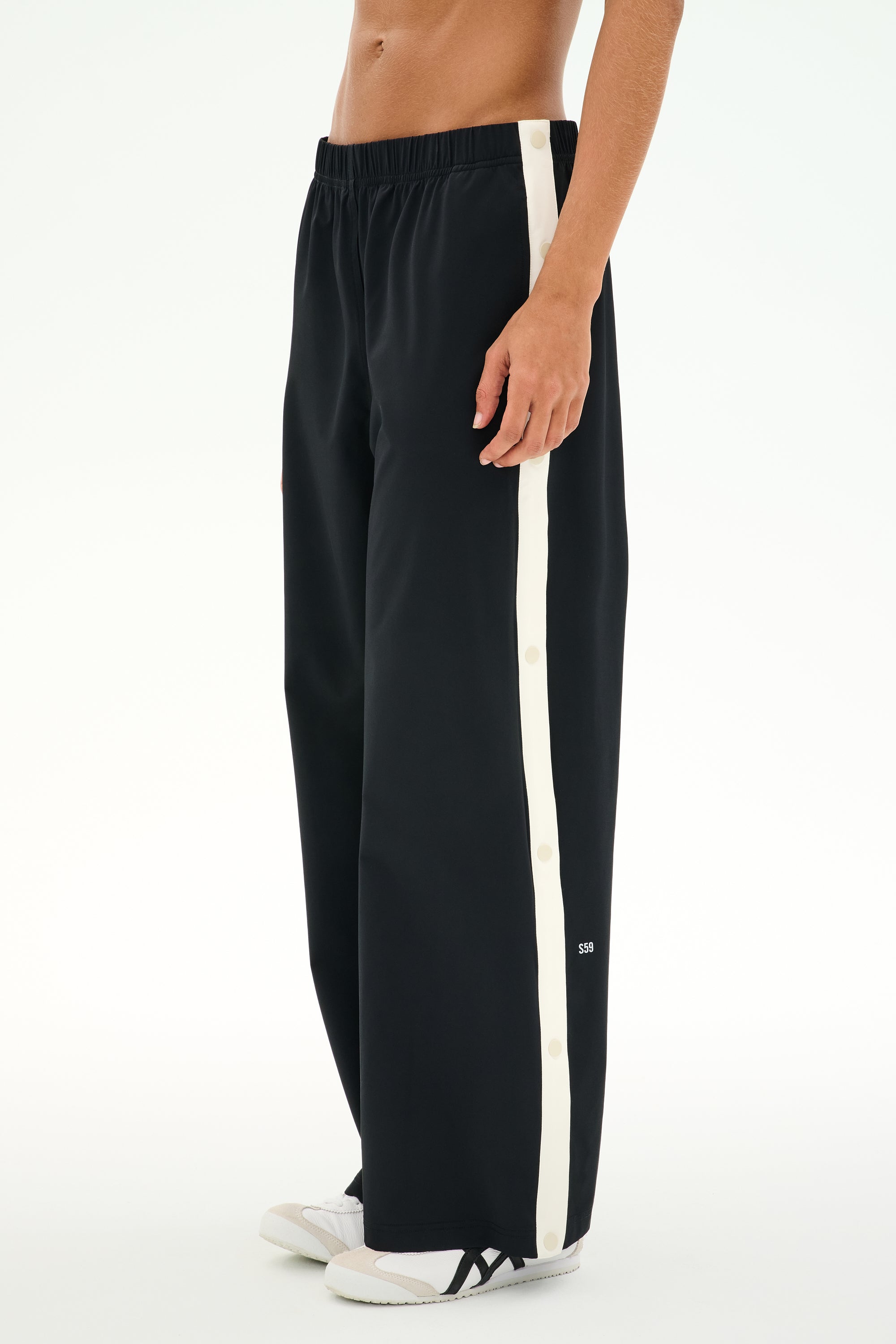 Jordan Nylon Twill Tearaway - Black/Creme