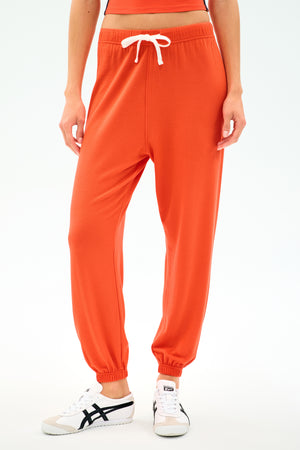 Andie Oversized Fleece Sweatpant Valencia