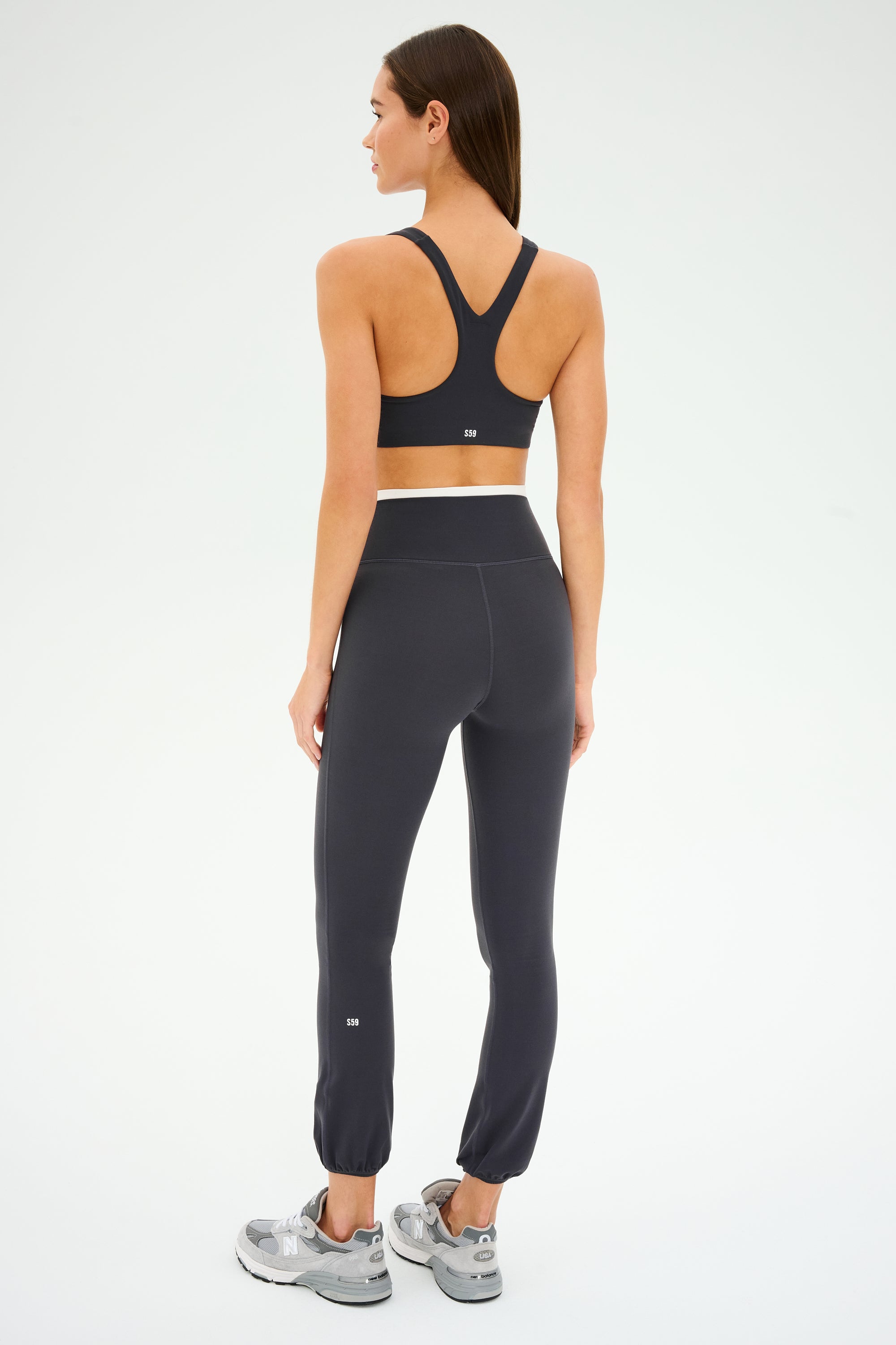 Icon Dual High Waist Airweight Legging - Graphite